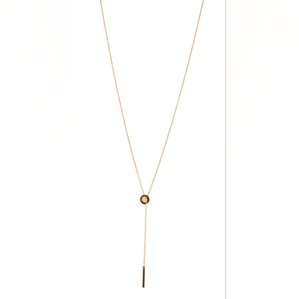 Liv Oliver Lariat "Y" Necklace